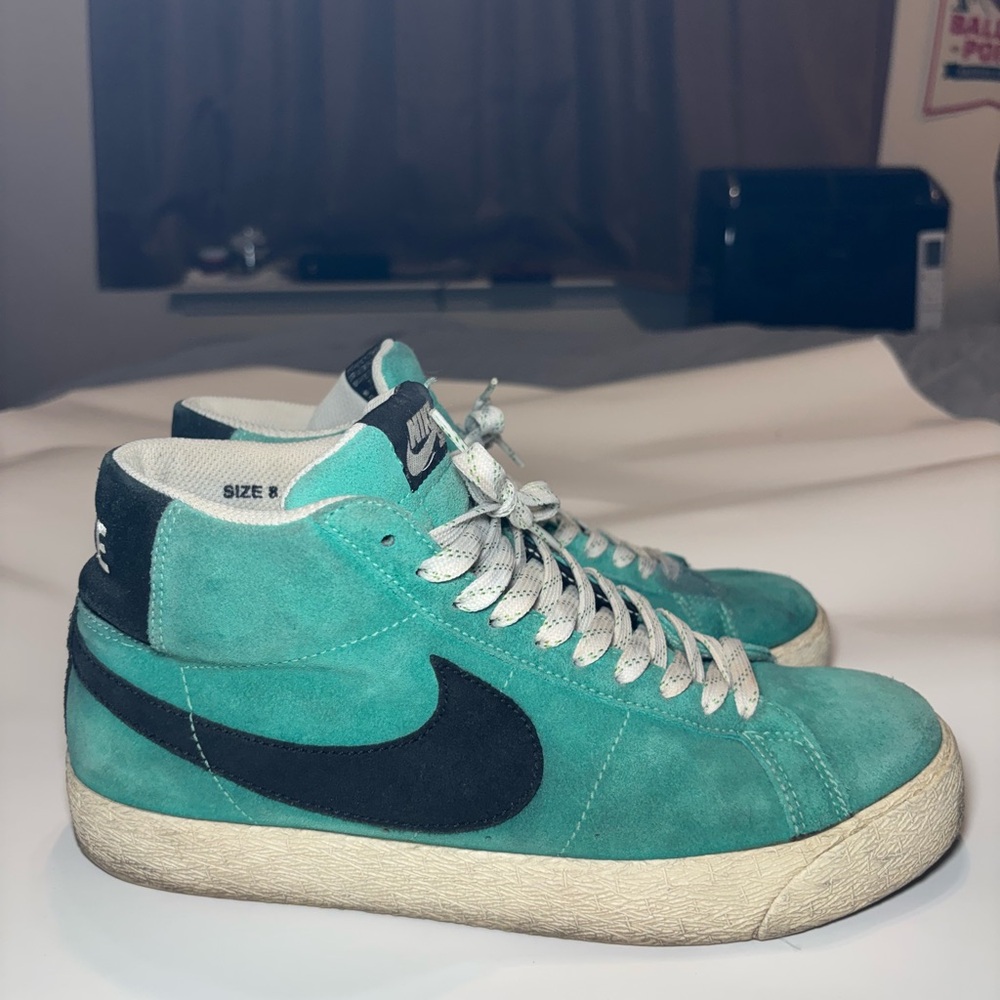 Nike SB blazers 2008 Azule and Black High-Top Sneakers VINTAGE